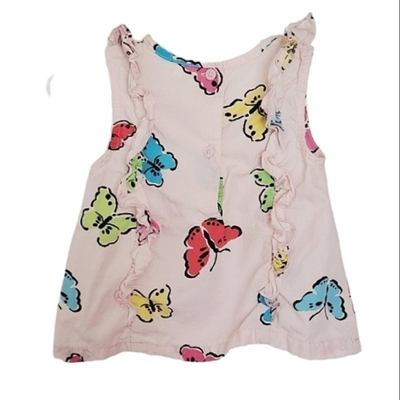 K1325 * Wonder Nation Butterfly Top Pink Size 12M - Picture 3 of 5
